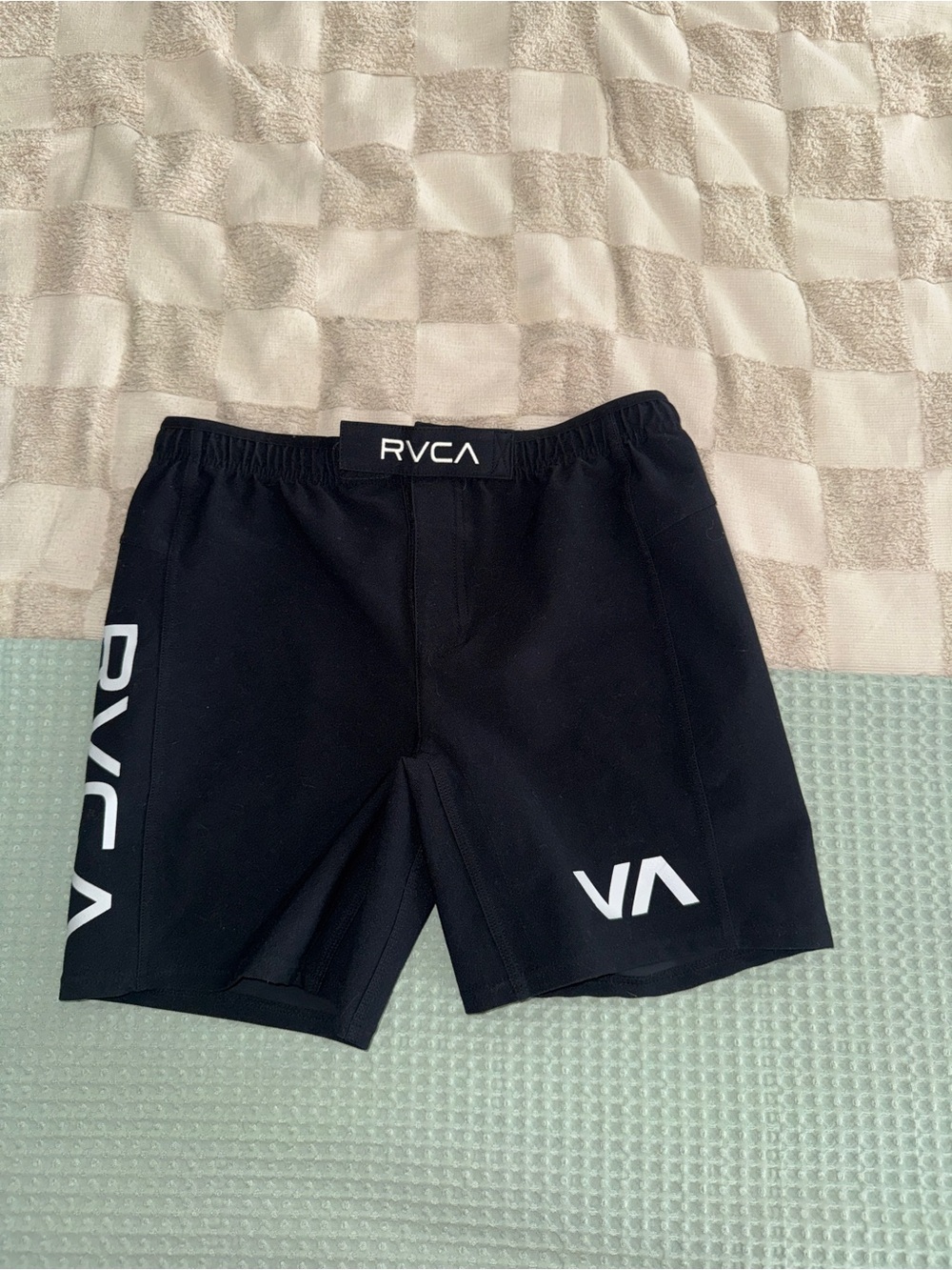 RVCA Sport Scrapper Mens Grappling MMA Training Shorts Black Size Large